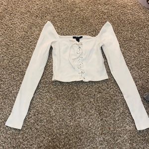 Off the shoulder crop top